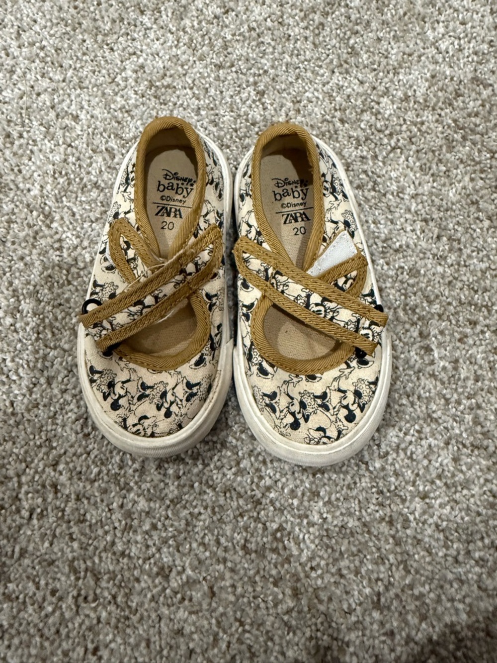 Zara toddler Minnie Mouse shoes
